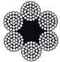 Cable de Acero 6x36/37 Alma de Fibra TRD AAM Negro Lub.