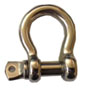 Grillete Lira Inoxidable T316 Perno Roscado